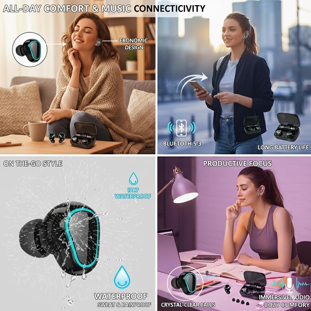 M10 TWS Earbuds – Bluetooth