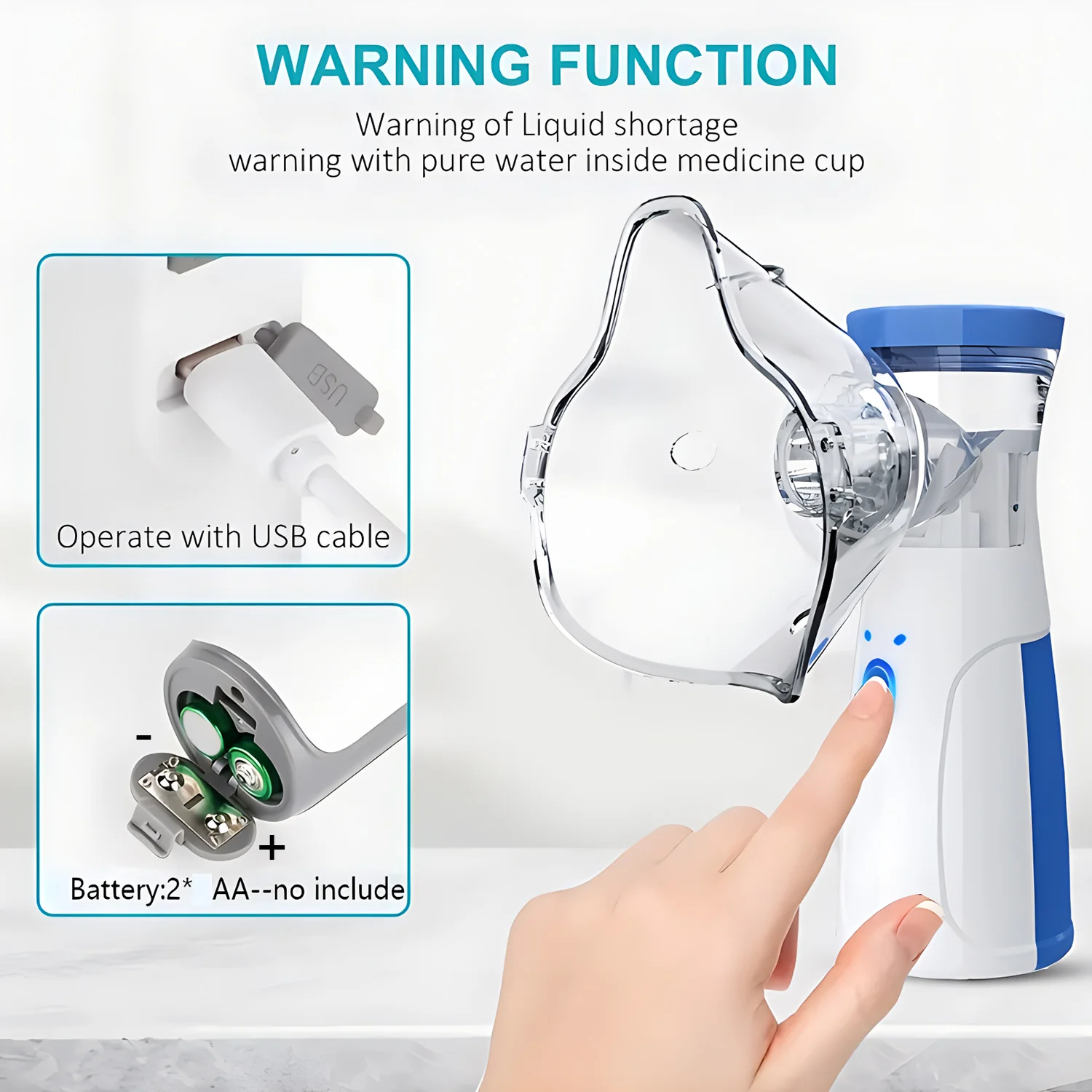 Portable Smart Nebulizer For Kids Adult Cough Asthma
