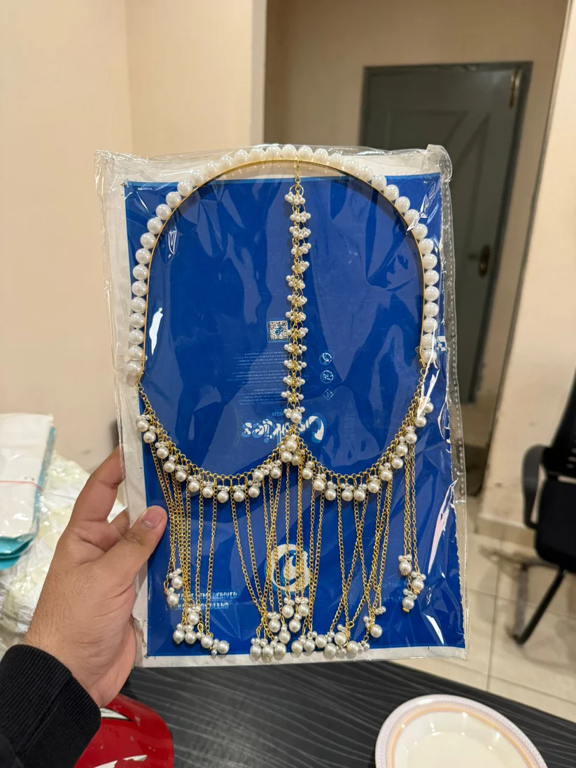 Fancy Bridal Wear Back Head Hair Style Jewellery