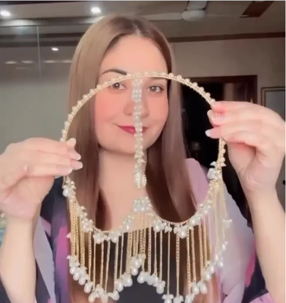 Fancy Bridal Wear Back Head Hair Style Jewellery