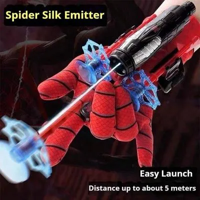 Spider Silk Emitter for Kids, Red, Easy Launch 5m