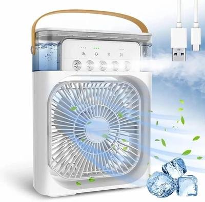 Portable Mini Air Cooler USB Rechargeable White