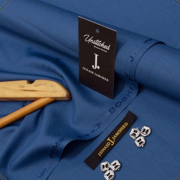 Men's Blue Wash & Wear Plain Suit Summer Wear
