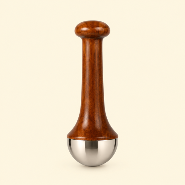 Kansa Wand Face & Foot Massager | Ayurvedic Bronze Massage Tool with Wooden Handle | For Face, Neck, Head & Body
