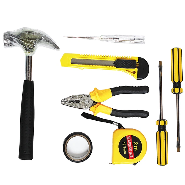 1163307831_1767615383.webp 8 PCS Professional Tool Set with Storage Box | YL-8009A Model | Durable Home Repair & DIY Toolkit | Organized Plastic Storage Box - Image 1