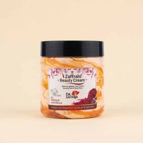 Zafrani Skin Brightening & Moisturizing Cream | Saffron-Infused Deep Hydration Cream | For Face & Body | 500ml