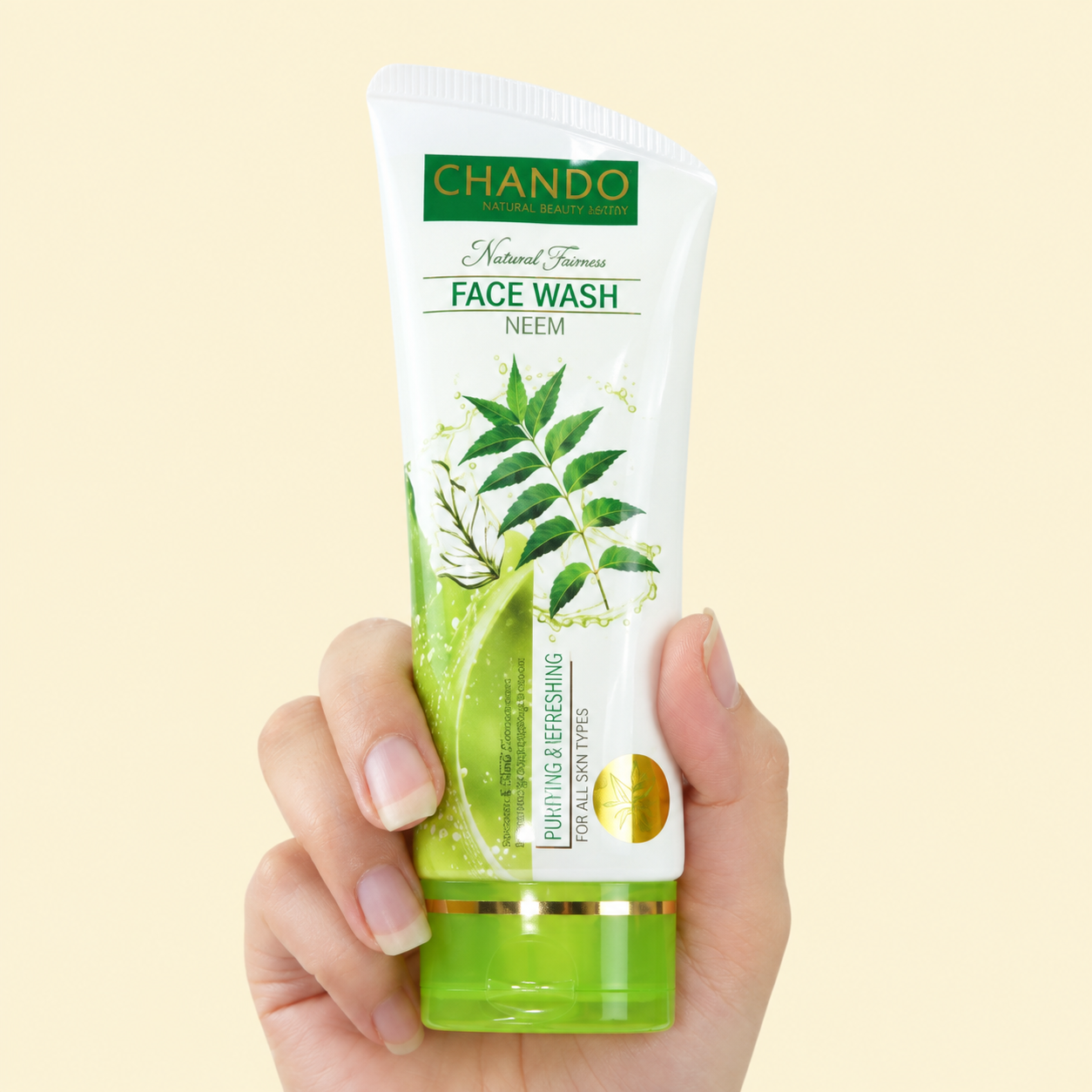 19f86c2d-5de5-4d64-b86c-16cddd60f169 Chando Naturals Neem Pimple Fighting Face Wash 100ml | Daily Cleanser for Oily and Acne-Prone Skin - Image 1