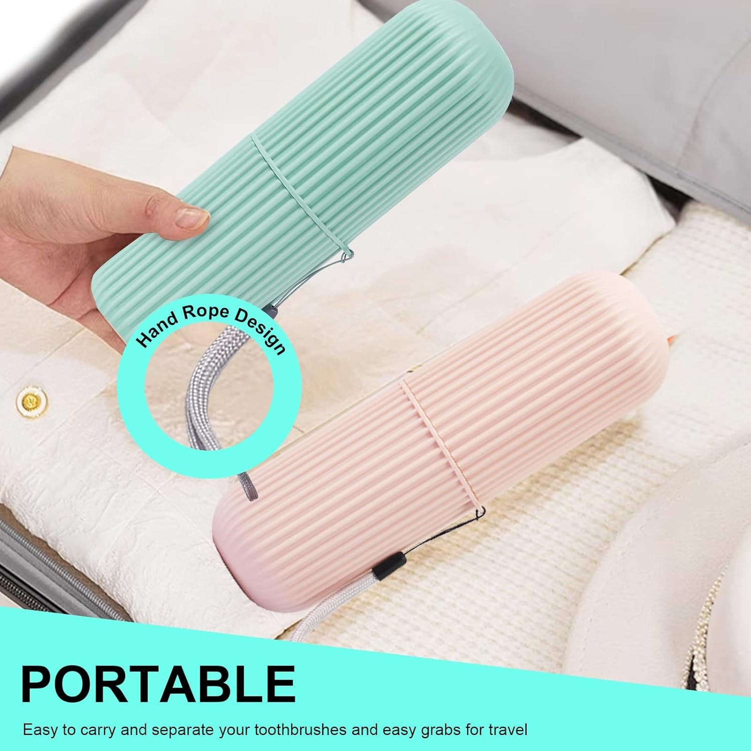 2-14_1726842834.jpg Portable Toothbrush & Toothpaste Holder Case | Travel Storage Box with Cup Function - Image 1