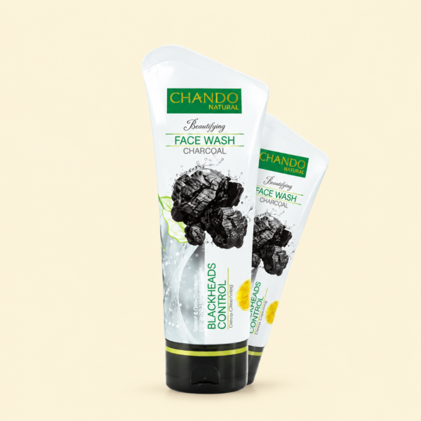 Chando Naturals Charcoal Face Wash 100ml – Blackhead Control Cleanser for Oily Skin