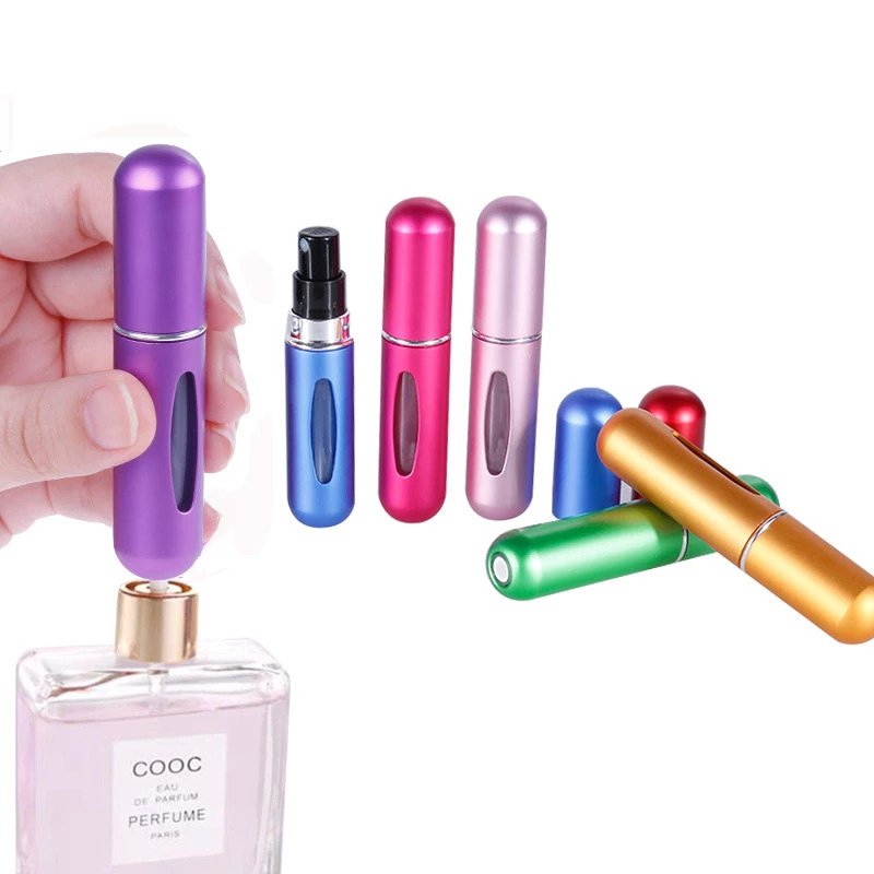 33-1_1733344575.jpg Portable Refillable Mini Perfume Atomizer | Travel-Size Spray Bottle | 5ml | Random Colors - Image 1