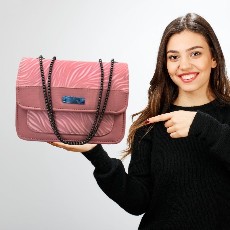 3_1758779758.jpg Luxury Women’s Shoulder Bag in Pink Faux Leather for Casual, Work, and Formal Use - Image 1