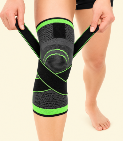 Adjustable 3D Knee Support Band with patella gel pad and anti-slip grip