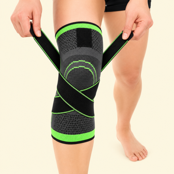 Adjustable 3D Knee Support Band with patella gel pad and anti-slip grip