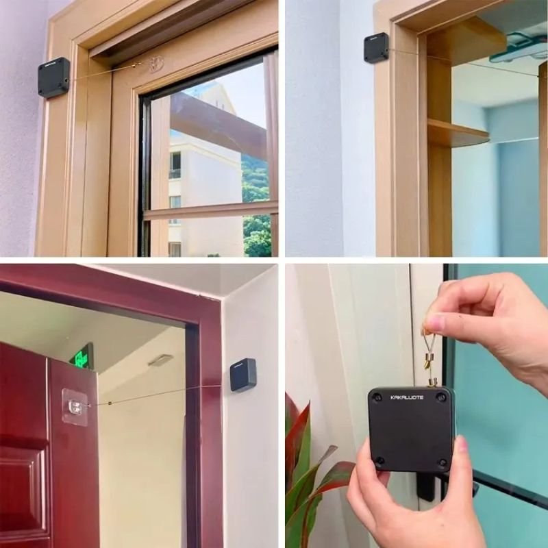 4_1738736520.jpg Portable Automatic Door Closer | Punch-Free Installation | Self-Closing Device with Strong Pull Force - Image 1