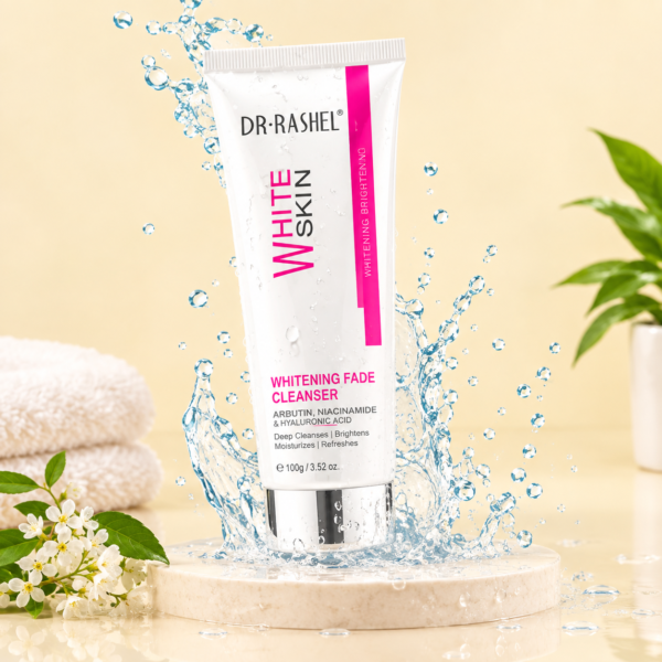 Dr. Rashel Whitening Fade Cleanser | Makeup Remover & Dark Spot Fading Face Wash with Arbutin & Niacinamide (80g) | Imported