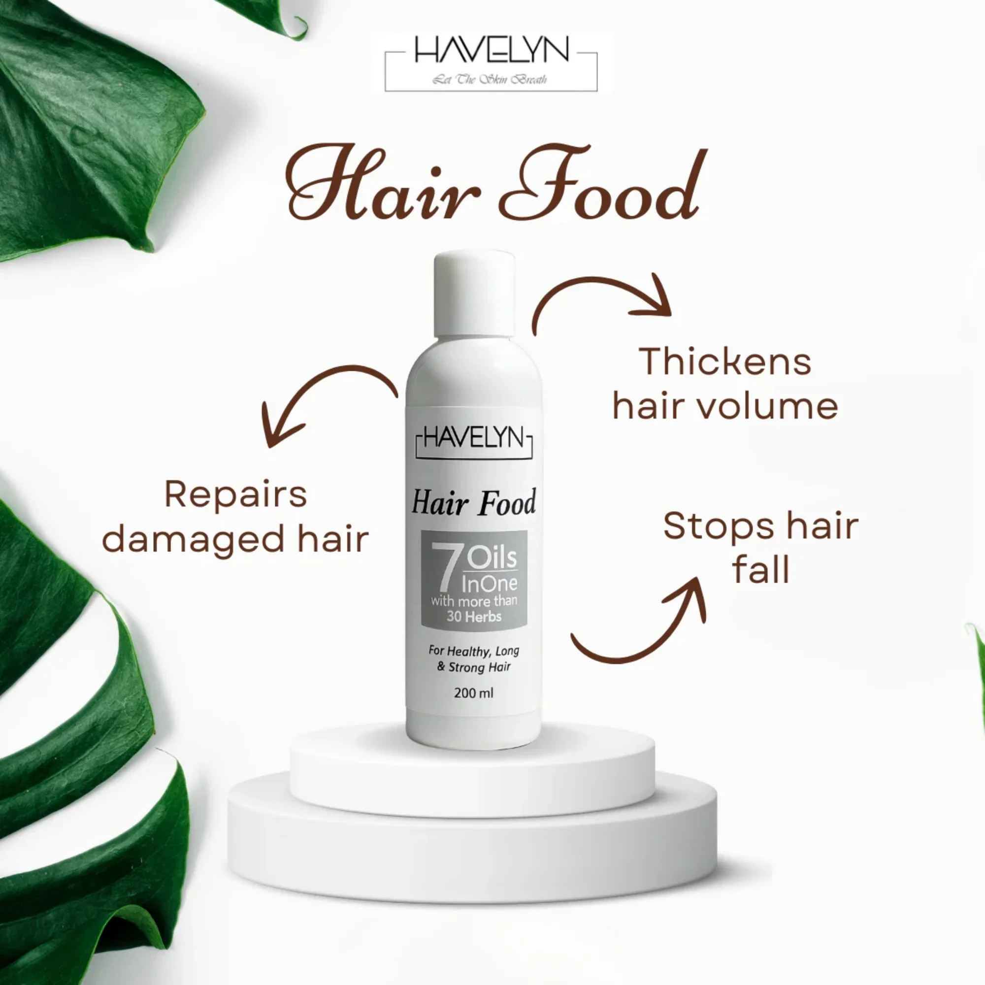 60_1756456550.webp Havelyn Hair Food Oil 200ml | 7 Oils & 30+ Herbal Extracts for Strong & Healthy Hair - Image 1