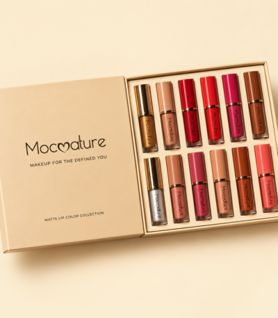 12 Pcs Mocallure matte liquid lipstick set with high-pigment waterproof shades