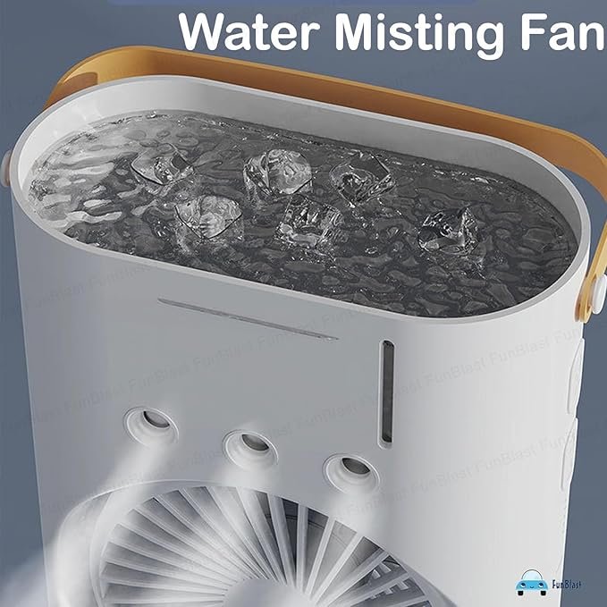 71SRAy5QYBL._SX679__1746306632.jpg Mini Double Head Mist Fan with LED Light & Humidifier | Portable USB Air Cooler for Home Office Travel - Image 1