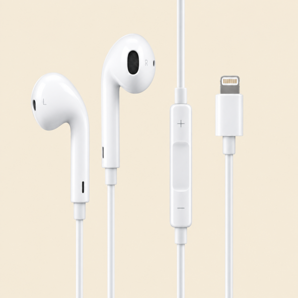 Genuine Certified Apple iPhone Handsfree | Wired Lightning Earphones | Deep Bass & Clear Sound | White