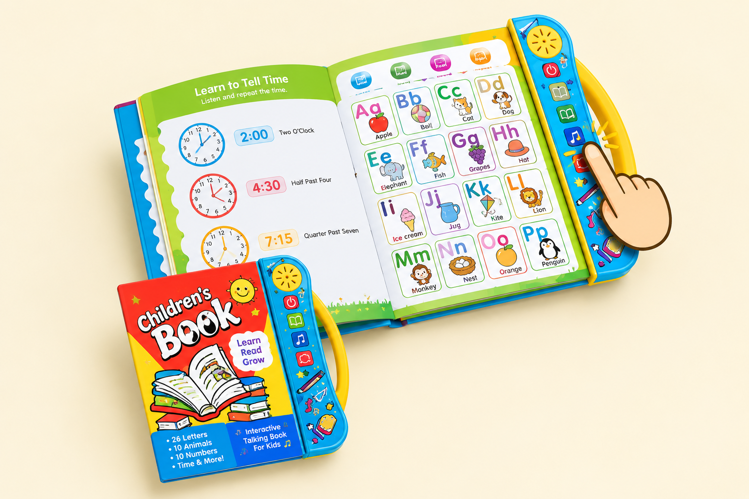 ChatGPT Image Sep 11, 2026, 05_05_36 PM Interactive learning book for kids with letters numbers and sounds