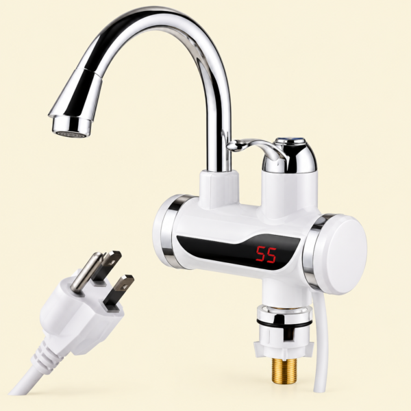Electric Instant Heating  Faucet  | Digital Temperature Display | Plastic handle |  Kitchen & Bathroom Hot Water Tap