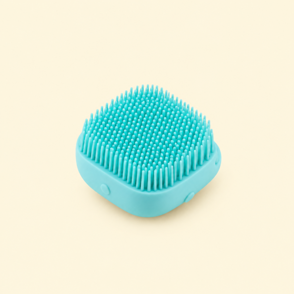 Soft Silicone Bath Brush with Hooks | Baby & Adult Body Scrubber | Random Color | With Box