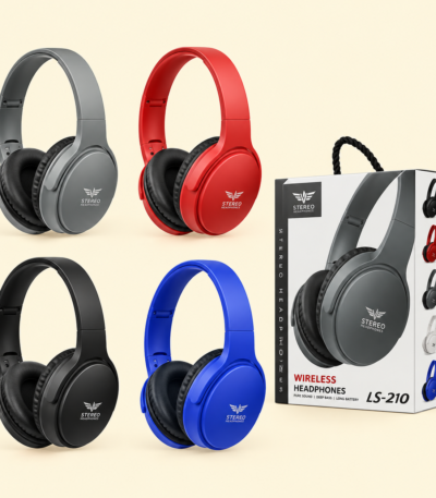 Lelisu LS-210 wireless headphones with deep bass noise cancellation and long battery life
