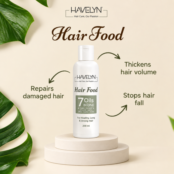 Havelyn Hair Food Oil 200ml with 7 oils and 30 plus herbal extracts