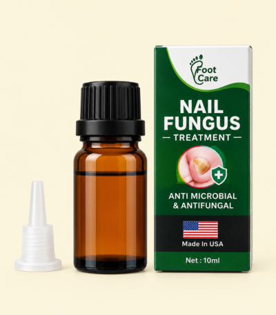 Fast nail fungus treatment serum for fingernail and toenail repair and natural nail care