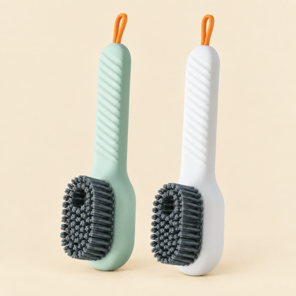 Shoe Brush with Liquid Dispensing | Multi-Purpose Cleaning Tool
