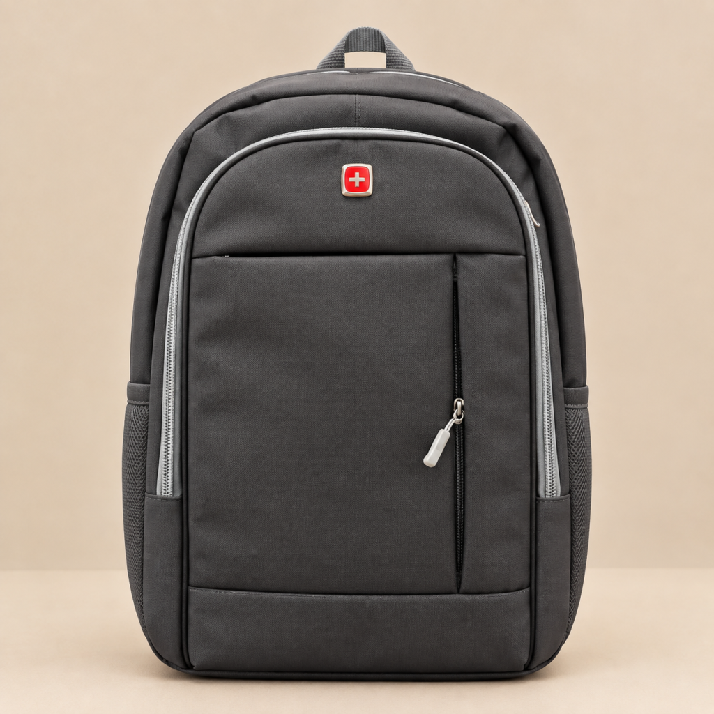 Gray Dell Laptop Backpack with lightweight, durable, and water-resistant design for work, school, commuting, and trave
