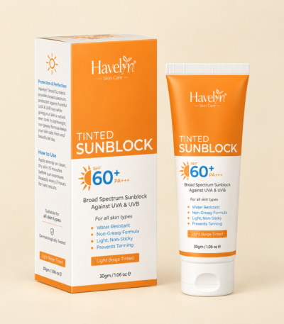 Haya Tinted Sunblock SPF 60+ with natural tint