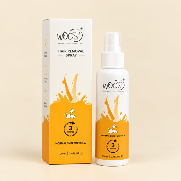 Wocs Hair Removal Spray for Girls & Women | Fast-Acting Normal Skin Formula