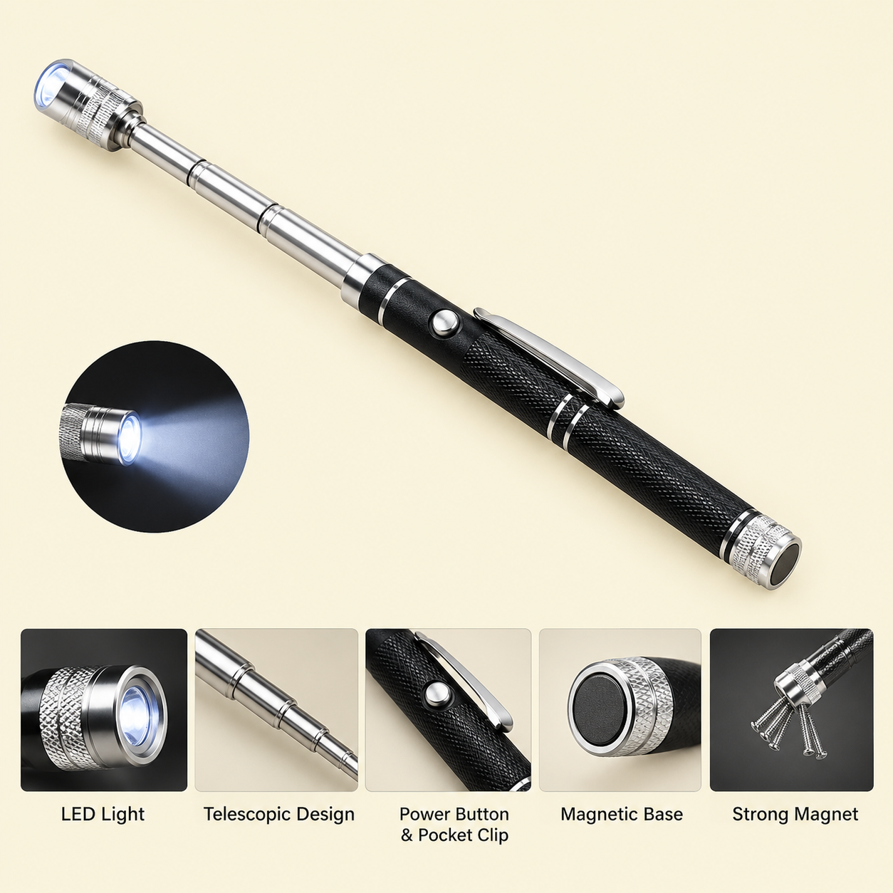 ChatGPT Image Sep 13, 2026, 07_10_24 PM USB Rechargeable Flameless Arc Lighter | Flexible & Windproof Electric Wand Lighter - Image 1