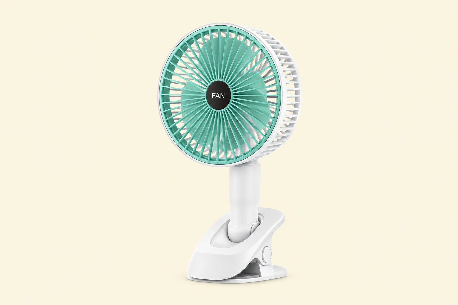 ChatGPT Image Sep 13, 2026, 07_38_39 PM Rechargeable 3-in-1 clip fan for handheld, desktop, and wall-mounted use