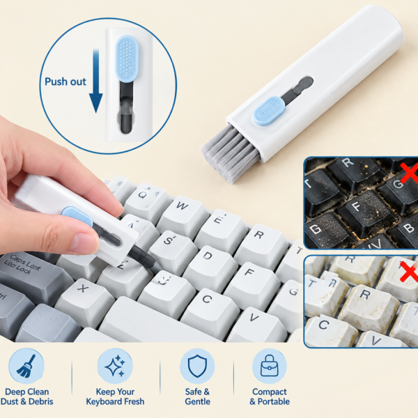 Keyboard & Electronics Cleaning Set 7-in-1 | Multi-Functional Device Cleaning Kit
