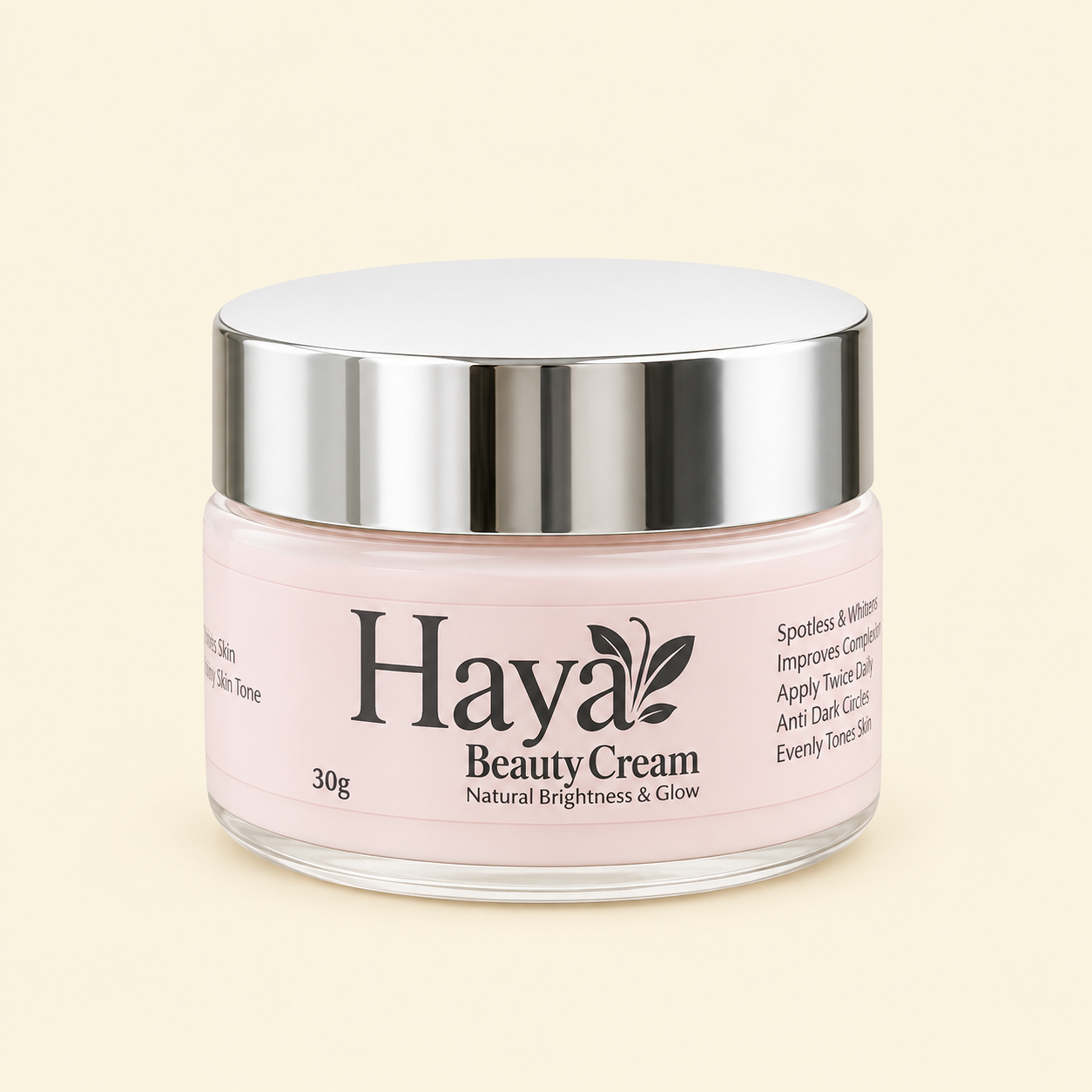 ChatGPT Image Sep 13, 2026, 07_56_16 PM Haya Herbal Beauty Cream 30gm | Brightening & Glow Formula for Radiant Skin - Image 1