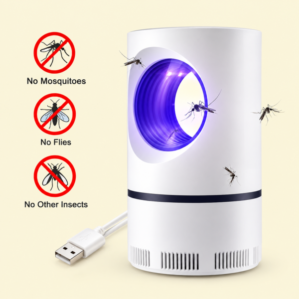 Portable USB Mosquito Killer Lamp | Safe, Silent & Chemical-Free Insect Trap for Home & Travel