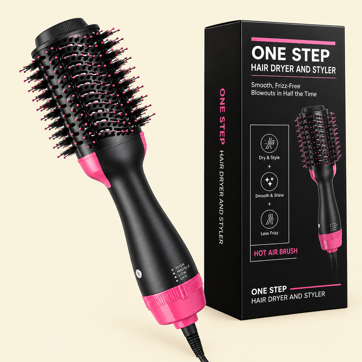 ChatGPT Image Sep 16, 2026, 10_04_36 PM One Step Hot Air Brush | 3-in-1 Dryer, Straightener & Volumizer for Effortless Styling - Image 1