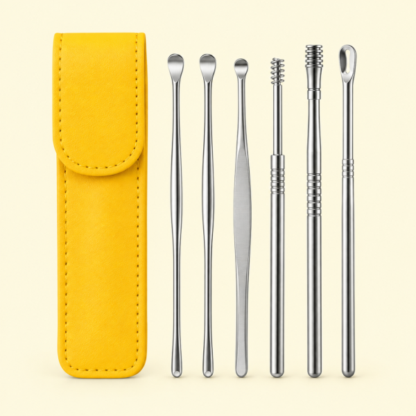 6-Piece Ear Wax Cleaning Kit |  Portable & Easy to Use
