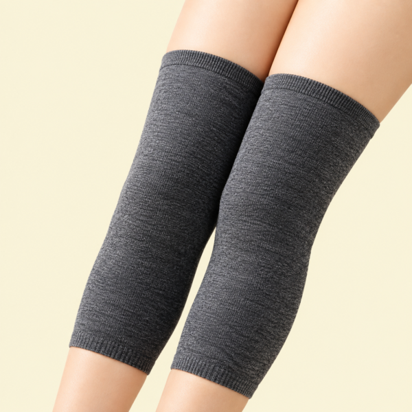 Unisex Wool Knee Warmers Pair |  Warm Elastic Fit, Plain design | Winter Wear for Men & Women | Random Colors