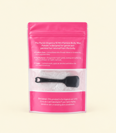 Meow Club painless body wax powder with spoon for at-home hair removal