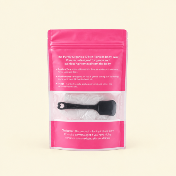 Meow Club painless body wax powder with spoon for at-home hair removal
