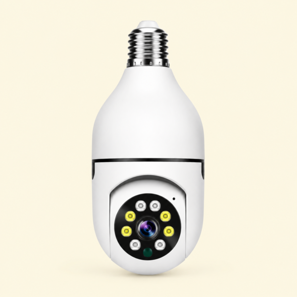 Speed-X Bulb Camera 1080P WiFi 360° Panoramic Security Camera  | Night Vision & Two-Way Audio