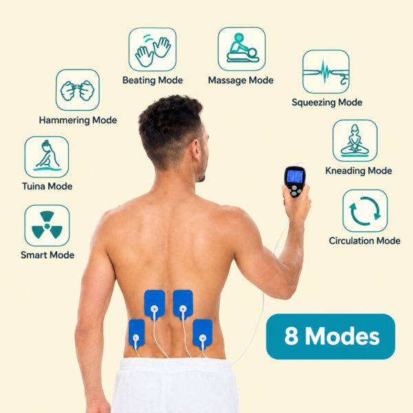 Digital Multifunctional Massager | Model  BLD-610  | Multifunctional Electric Pulse Massager for Pain Relief, Muscle Relaxation & Body Massage