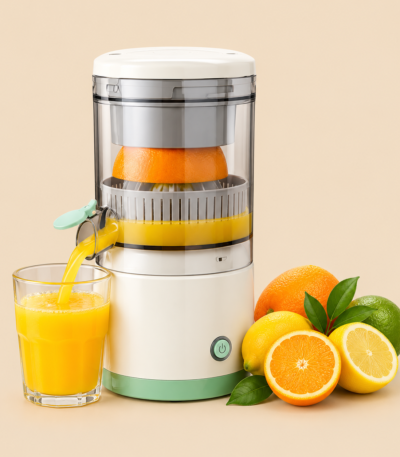 Portable Electric Citrus Juicer USB rechargeable hands-free fruit extractor