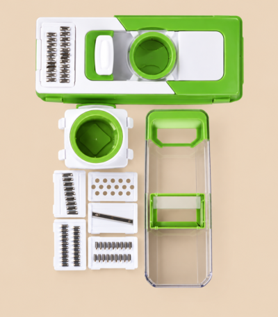 Multifunctional 5-Blade Vegetable Cutter and Grater stainless steel kitchen tool