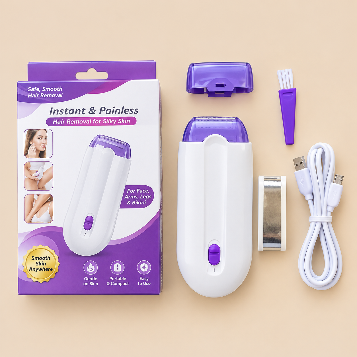 ChatGPT Image Sep 17, 2026, 10_51_52 PM 2-in-1 Rechargeable Painless Hair Remover Finishing Touch Sensa-Light for face and body