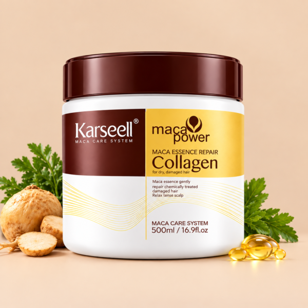 Karseell Collagen Deep Repair Hair Mask 500ml | Argan Oil & Collagen for Smooth, Shiny Hair