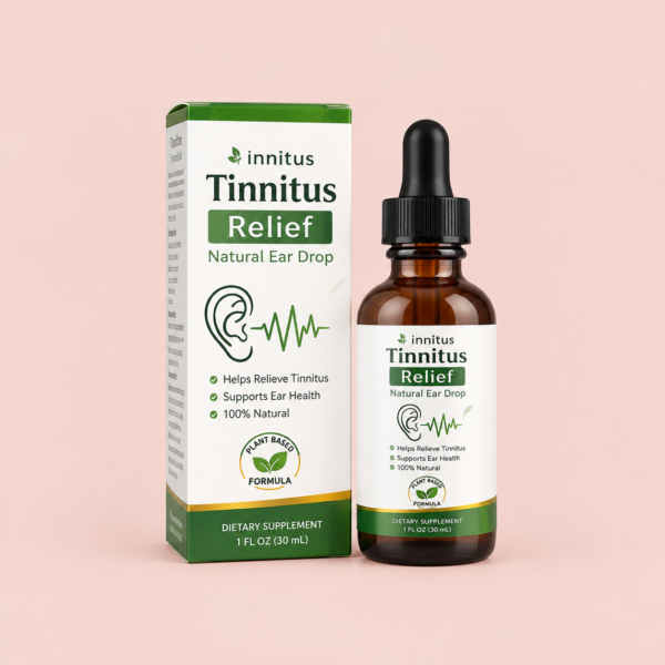 Yuaben Tinnitus Relief Drops 60ml for ringing, buzzing, and healthy ear wellness support